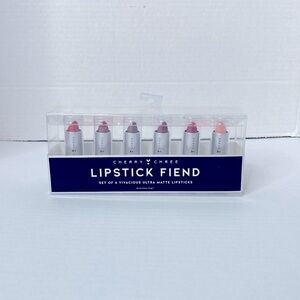 Cherry Chree Lipstick Fiend Set of 6 Vivacious Ultra Matte Lipsticks